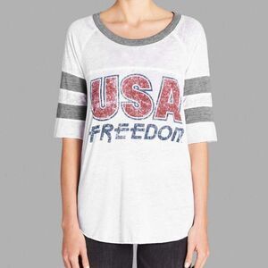 CHASER USA Freedom Tee Shirt Top Small - New with Tags (NWT)